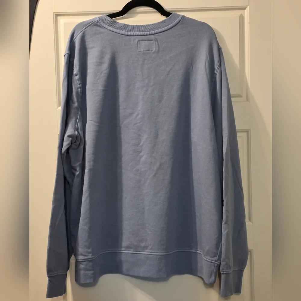 NWT Mens French Terry Crew Neck Pullover Sweatshirt - Rig Blue XL - Picture 5 of 6